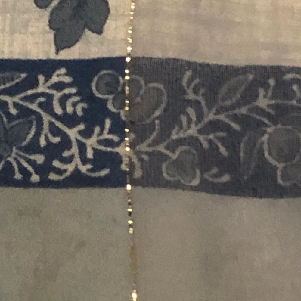 💙 Blue & White Floral Scarf with Metallic Thread | Poetic, Graceful & Timeless